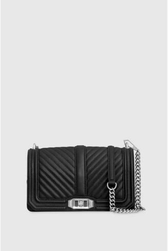 Rebecca Minkoff Women's Chevron Quilted Love Crossbody Bag in Saudi Arabia