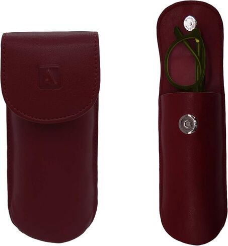 Adamis Full Grain Genuine Leather Spectacles Hard Shell Case for Men and Women in Saudi Arabia