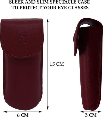 Adamis Full Grain Genuine Leather Spectacles Hard Shell Case for Men and Women in Saudi Arabia