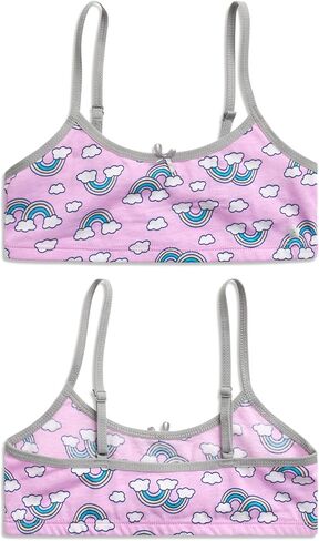 مجموعة حمالة صدر تدريب للفتيات محدودة جدًا - 8 قطع من حمالة الصدر القطنية وسروال داخلي هيبستر (الحجم: S-L) in Kuwait