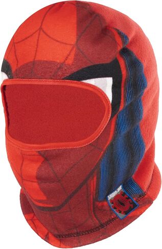 Spiderman Boys Fleece Hat with Eye Mask Cutout - Winter Beanie & Spiderman Halloween Mask Combo Hat in Saudi Arabia