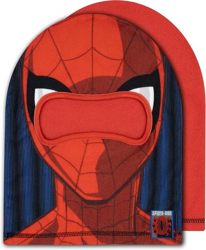 Spiderman Boys Fleece Hat with Eye Mask Cutout - Winter Beanie & Spiderman Halloween Mask Combo Hat in Saudi Arabia