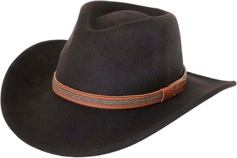Outback Trading Unisex Adult High Country Durable Wool Western Cowboy Hat with Brim Lock in Kuwait