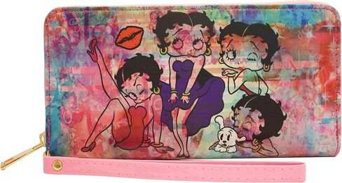 Betty Boop Wallet With Wristlet Collage - Mid-South Products in Saudi Arabia