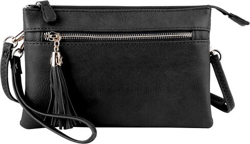 Solene Women's Lightweight Multi Compartment Wristlet Clutch Wallet Crossbody Bag in Kuwait
