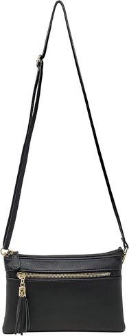 Solene Women's Lightweight Multi Compartment Wristlet Clutch Wallet Crossbody Bag in Kuwait