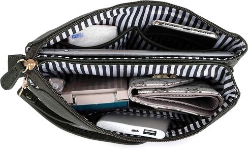 Solene Women's Lightweight Multi Compartment Wristlet Clutch Wallet Crossbody Bag in Kuwait