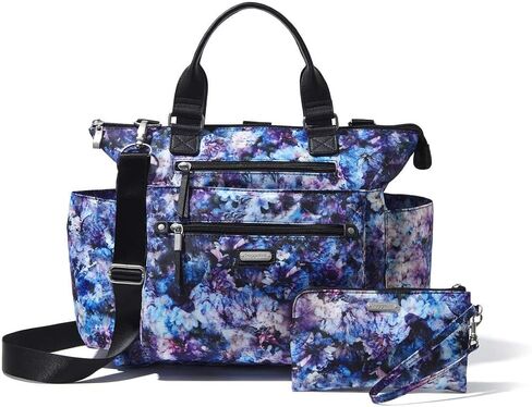 Baggallini Womens 3-in-1 Convertible Backpack With RFID Phone Wristlet, Black Opal in Saudi Arabia