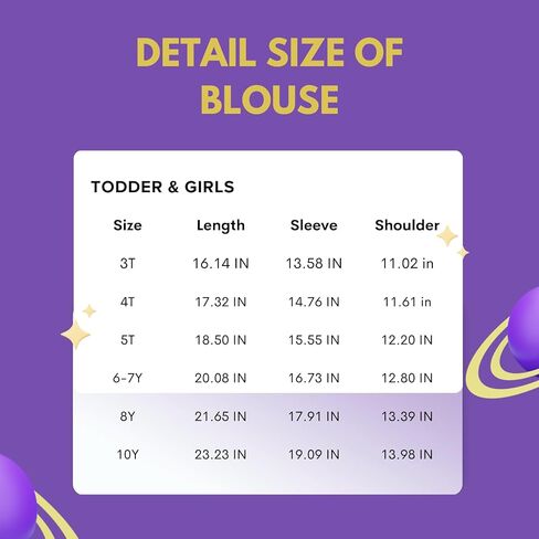 قمصان يونيكورن للفتيات بتصميم حاشية مطوية، قماش دينم مقلد، قمصان مريحة للأطفال الصغار والأطفال in Kuwait