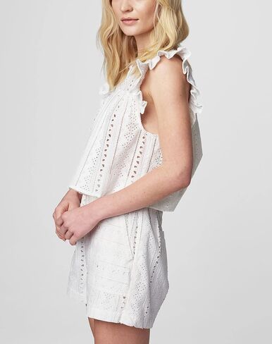 [BLANKNYC] Girls Eyelet Button Up Cropped Shirt in Saudi Arabia