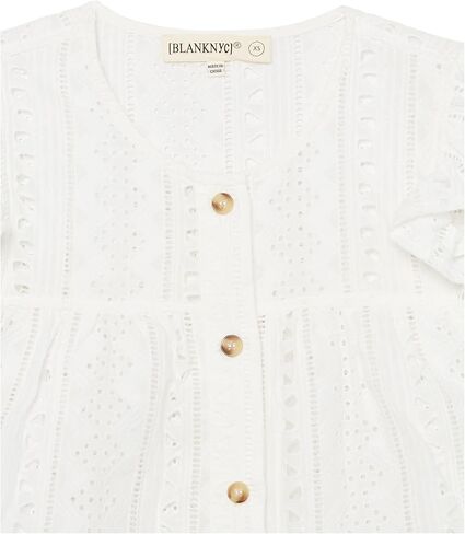 [BLANKNYC] Girls Eyelet Button Up Cropped Shirt in Saudi Arabia