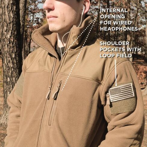 Rothco 21615 Spec Ops Tactical Fleece Jacket Color : Coyote Brown,Size : 4XL in Saudi Arabia