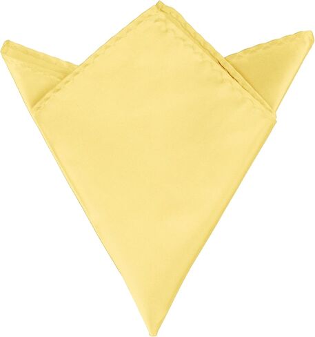 Elerevyo Foldable Handkerchiefs Silk Shiny Solid Color Pocket Squares for Men in Saudi Arabia