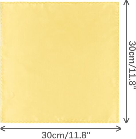 Elerevyo Foldable Handkerchiefs Silk Shiny Solid Color Pocket Squares for Men in Saudi Arabia