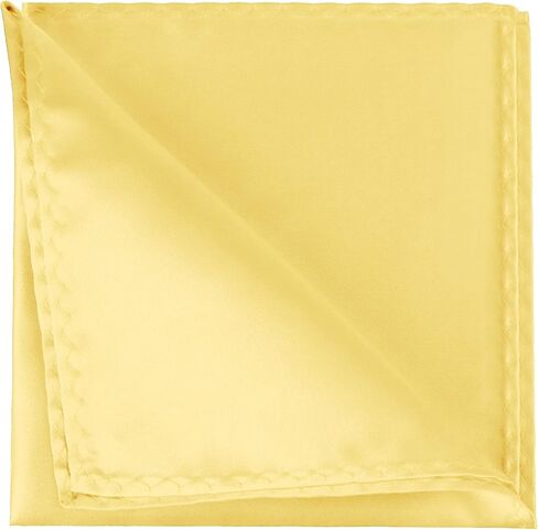 Elerevyo Foldable Handkerchiefs Silk Shiny Solid Color Pocket Squares for Men in Saudi Arabia