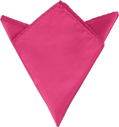 Elerevyo Foldable Handkerchiefs Silk Shiny Solid Color Pocket Squares for Men in Saudi Arabia