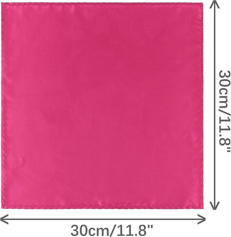 Elerevyo Foldable Handkerchiefs Silk Shiny Solid Color Pocket Squares for Men in Saudi Arabia