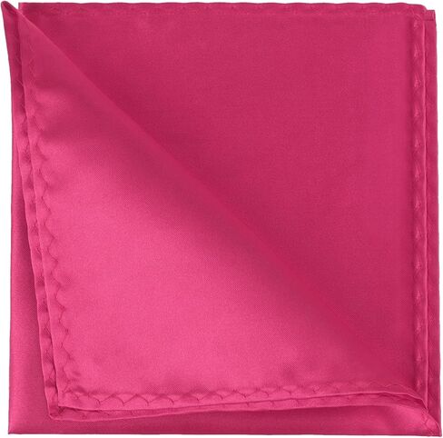 Elerevyo Foldable Handkerchiefs Silk Shiny Solid Color Pocket Squares for Men in Saudi Arabia