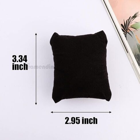 Framendino, 12 Pack Linen Bracelet Watch Pillow Jewelry Pillows Small Linen Pillow Bracelet Bangle Cushions for Jewelry Displays Show in Kuwait