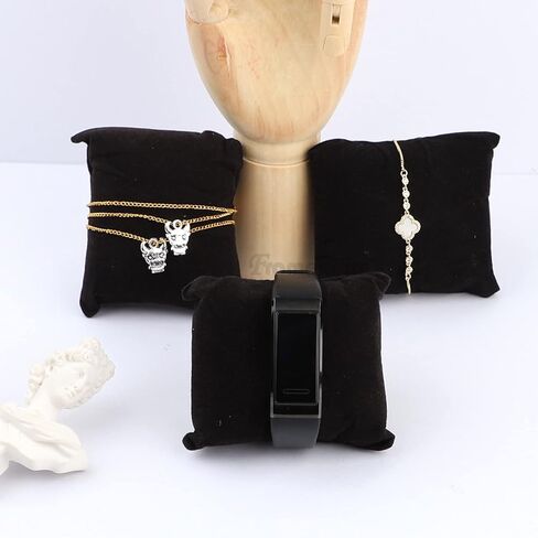 Framendino, 12 Pack Linen Bracelet Watch Pillow Jewelry Pillows Small Linen Pillow Bracelet Bangle Cushions for Jewelry Displays Show in Kuwait