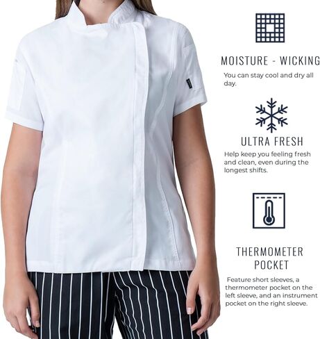 Lazzar Women Chef Coat Working in Saudi Arabia