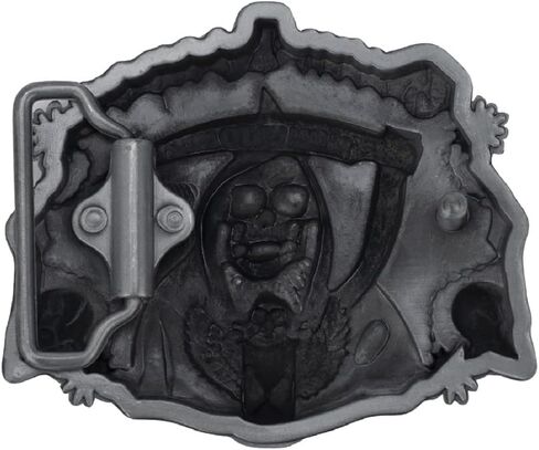 مشبك حزام على شكل جمجمة للرجال، مشبك حزام جريم ريبر، ابزيم حزام اجنحة جمجمة قوطية، مشبك حزام هيكل عظمي على شكل جمجمة فايكنج، مشبك حزام رعاة البقر الغربي، هدايا مشبك حزام بانك روك in Kuwait