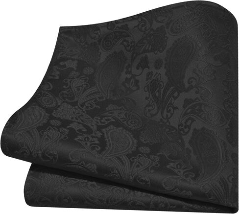 GUSLESON 3.15"（8cm） Mens Paisley Tie and Lapel Pin Necktie Hankerchief Cufflinks Set for Men in Kuwait