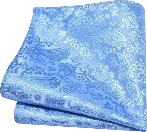 GUSLESON 3.15"（8cm） Mens Paisley Tie and Lapel Pin Necktie Hankerchief Cufflinks Set for Men in Kuwait