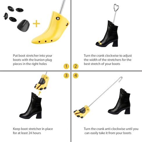 CuteHome 1 Pair Boot Stretcher Women Shape for Adjusting the Width of Boot Forefront, US Women4.5-9.5 in Kuwait