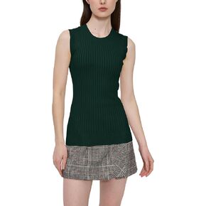 v28 Women Crew Neck Sleeveless Stretchable Knit Sweater Shirts Tank Tops in Kuwait