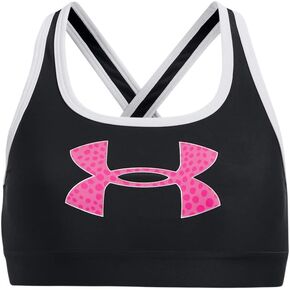 Under Armour Girls' Mid Impact Crossback Graphic Bra