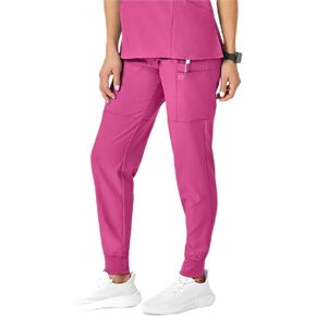 WonderWink W123 Women’s Comfort Waist Cargo Jogger Pant — Hot Pink, X-S Petite in Kuwait