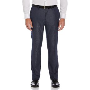 Savane Men's Flat Front Nailhead Stretch Dress Pants with Active Waistband in Kuwait