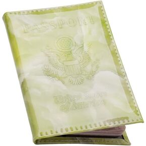 Pretty Little Passports Marble Passport Cover Vaccine Card Holder Combo, Chrome Passport Holder with Vaccine Card Slot (Black Flint) in Kuwait