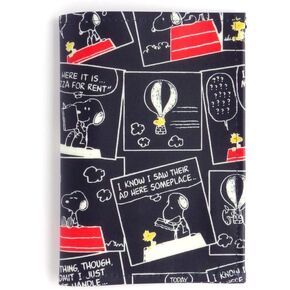 Snoopy Cute Passport Case Neck Holder Story Pattern Ivory