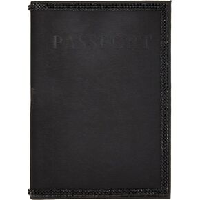 Bling Passport Cover Vaccine Card Holder Combo, Passport Holder with Vaccine Card Slot (Dark Pink)