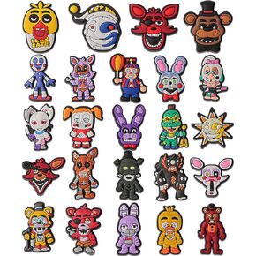 BAODE 24PCS Video Game Shoe Charms, Cute Cartoon Shoe Decoration Charms for Clog Shoes Wristband Boys Girls Adults Party Favor Gifts in Saudi Arabia