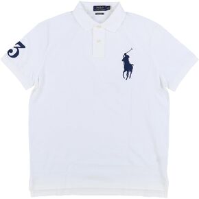 Polo RL Men's Big Pony Custom Slim Fit Mesh Polo Shirt-Light Blue in Saudi Arabia