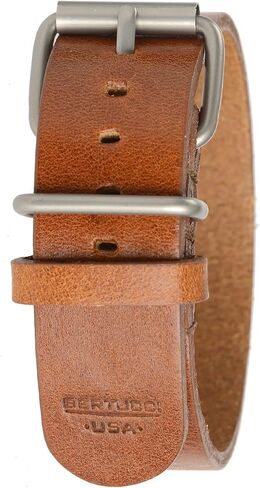 BERTUCCI B-188H D-Type Mens 22mm Heritage Scotch Veg. Calf Leather Watch Band in Saudi Arabia