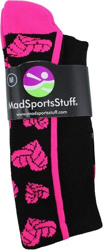 MadSportsStuff Crazy Love Volleyball Hearts Crew Socks in Saudi Arabia