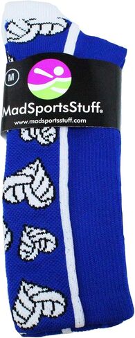 MadSportsStuff Crazy Love Volleyball Hearts Crew Socks in Saudi Arabia