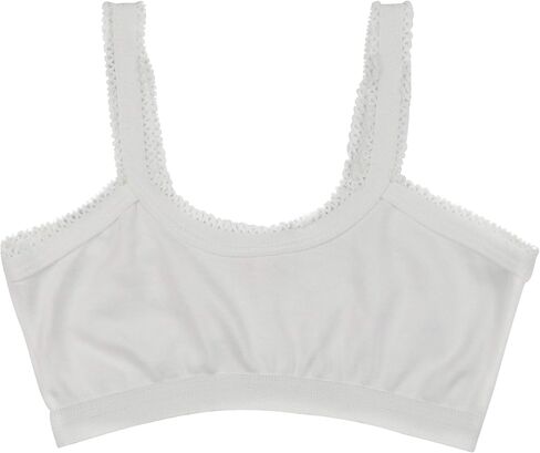 ToBeInStyle Girl's 4 Pack Elastic Crochet Trim Fold Over Cami Training Bras in Saudi Arabia