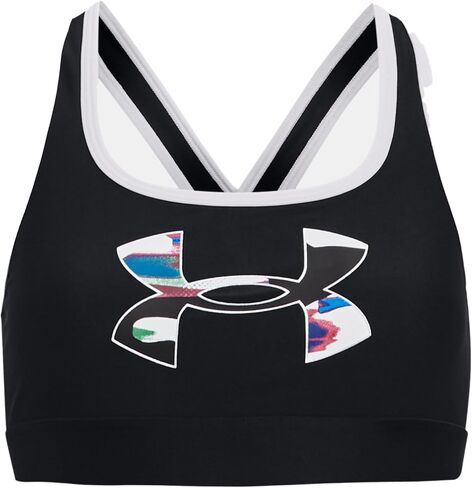 Under Armour Girls' Mid Impact Crossback Graphic Bra in Saudi Arabia