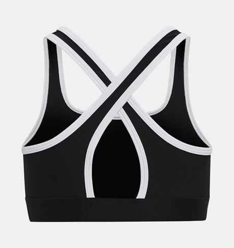 Under Armour Girls' Mid Impact Crossback Graphic Bra in Saudi Arabia