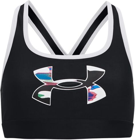 Under Armour Girls' Mid Impact Crossback Graphic Bra in Saudi Arabia