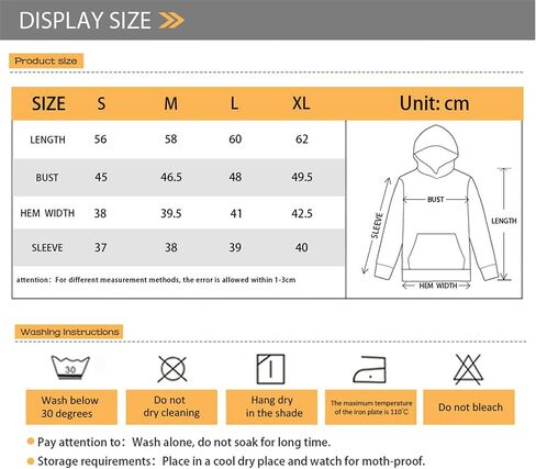 سويت شيرت بغطاء للرأس من Upetstory للبنات والأولاد والأطفال بأكمام طويلة مع جيوب مقاس S-XL in Kuwait