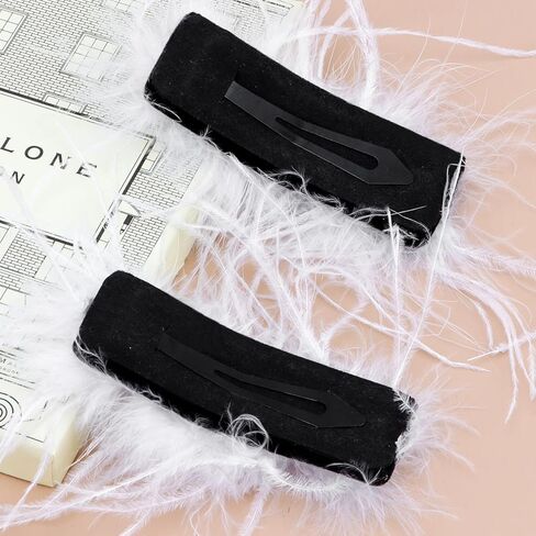 قطعتان من مشابك شعر الريش البجعة السوداء، زي الهالوين الملائكي الداكن، إكسسوارات الشعر للنساء والفتيات، زي بحيرة البجع، مشابك خوذة الرأس للنساء والفتيات in Kuwait