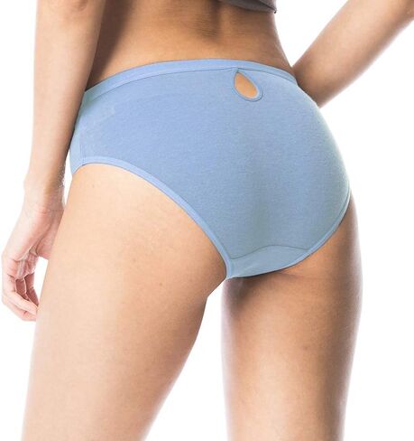 Shero Women's StayFresh Soothing & Breathable Underwear - Ideal for Sensitive Skin, Odor Control, Water Drop Hipster Design, Blue 2X in Saudi Arabia