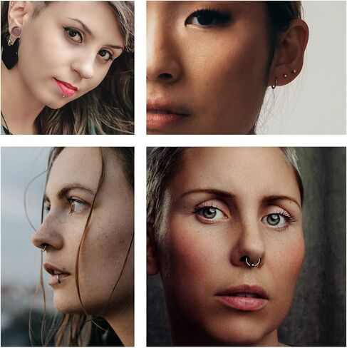 Stuppendux الأنف أقراط للأذن هوب الأنف ترصيع مسامير الأنف ثقب الأنف مجوهرات ثقب الغضروف مجوهرات للنساء الرجال in Kuwait