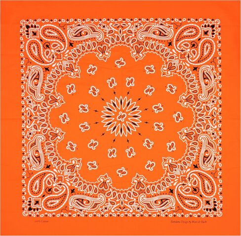 Mato & Hash Large Bandanas 27 x 27 | Versatile Biker Rags | Classic Paisley Bandana Pattern in Saudi Arabia